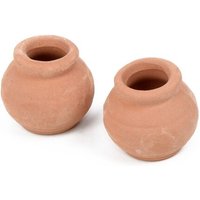 Mini Pots De Fleurs R¿¿Utilisables En Argile, 2 Pi¿¿Ces, Pots De Plantes Pour Balcon, D¿¿Coration De Jardin, Artisanat 9109-May14a04361