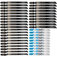 Lames De Scie Sauteuse T144D/T244D/T118A/T111C, Outils De Coupe Pour Couper Le Bois Dur, Matériaux Spéciaux, 40 Pièces 9109-May14A29856
