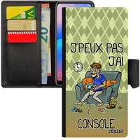Coque antichoc pour Galaxy A70 porte cartes j'peux pas j'ai console gamer vert bd jpeux jeux video smartphone je motif texte Samsung