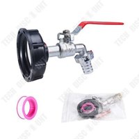 TD Adaptateur de valve de robinet IBC S60x6 1/2 adaptateur de robinet en alliage adaptateur de tuyau sortie de collecteur