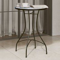 Vidaxl Table De Bistro Mosaïque Bleu Et Blanc Ø50x70 Cm Céramique