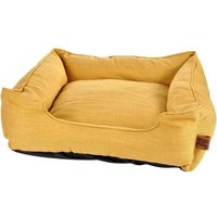 Panier Rectangle Pour Animaux "Cosy Golden" - Jaune - L 55 X L 50 X H 20 Cm