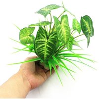 Paquet De 2 Plantes D'aquarium Decoration Simulation Plantes Artificielles Pour Aquarium C63b
