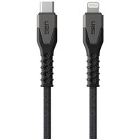 UAG Câble de charge USB-C vers Lightning avec coeur en Kevlar® 1,5 mètre Noir / Gris