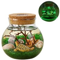 Veilleuse Creative Belle Aquarium Lumiere À Assembler Soi-Même Durable Tortue Vert Sable Decoration De La Maison Simulation Meduse Lampe À Led Va