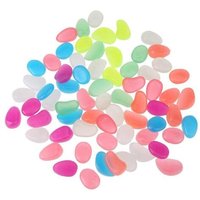 50/100 Pieces Jardin Cailloux Lueur Pierres Roches Pour Allees Jardin Aquariums Aquarium Artisanat Decor Pierres Lumineuses Cailloux
