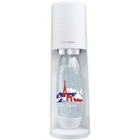 SodaStream Terra - Machine à Eau Pétillante Blanche + 1 bouteille 1L Fuse édition France + 1 Recharge de Gaz 60L à Clipser