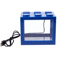 Xm Mini Plafonnier Usb Bleu Ornement Clair De Réservoir De Poissons Décor D'aquarium De Bureau