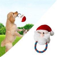 Xm Jouets À Mâcher En Forme De Père Noël Pour Chiens De Compagnie Jouets Cadeaux Pour Chien De Compagnie Pour Amortir Résoudre L'ennui Cadeau De Noël