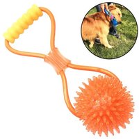Bon66 Jouets Pour Animaux De Compagnie Mignons Balle À Spiking Interactive Écologique Et Non Toxique Pour Animaux Avec Billes À Cordon Élastique