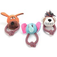 Bon66 Jouets À Mâcher Animaux Mignons En Forme D'animal 1 Pièce Corde En Coton Jouet De Dentition Pour Chien Jouet Grinçant Pour Animaux De Compagnie