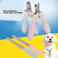 Xm Soins Des Orteils D'animaux En Acier Inoxydable Chiens Chats Griffe D'ongles Coupe Lime À Ongles