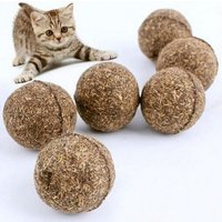 Xm Boule De Traitement En Forme De Chat 5 Pièces Jouets De Chasse À La Maison Pour Chats Fait De Chat Naturel Sain Et Sécuritaire Produit De