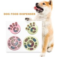 Xm Distributeur De Distribution D'aliments Pour Animaux Empreintes Créatives Animaux Domestiques Chien De Formation Bol Mangeoire Jouet Éducatif