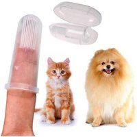 Xm Outils De Nettoyage Pour Chiot Chat Brosse À Dents Des Doigts Chien Chat Tartare Dents De Chiot Brosse À Dents Animaux Chiens Chat Accessoires