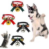 Xm Collier De Cloche Pour Chien De Noël Halloween Citrouille Père Elan Sangle De Cou Noeud Papillon Décoration De Vacances