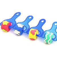 4 pièces/ensemble Montessori jouets éducatifs éponge peinture rouleau brosse Art étoile artisanat bricolage dessin peinture enfants jouets