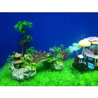 Xui J2y-Pont Décoratif D'aquarium Faux Pont En Résine, Pierre, Pavillon, Arbre Paysage, Décor De Réservoir De Poissons
