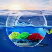 Artificiel Aquatique Plastique Plante Aquarium Eau Herbe Sous-Marine Paysage Aquarium Décoration Ornement 1 Pièces Eau Mauvaises Herbes