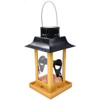 Xue Anti Rouille Imperméable À L'eau Suspendus Pvc Solaire Station D'alimentation Mangeoire Pour Oiseaux Facile À Nettoyer Grande Capacité Écureuil