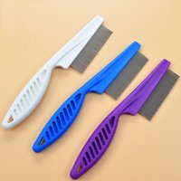 Peignes À Dents Fins Chien Toilettage Chat Brosse Pour Chiens De Compagnie Peigne D'élimination Des Puces Fournitures De Nettoyage D'animaux