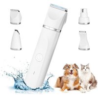 4 En 1 Tondeuse Chien Professionnelle: Silencieuse Tondeuses Pour Chiens Étanchéité Ipx7,Sans Fil Fondeuse Toilettage Pour Animaux Avec Câble Usb