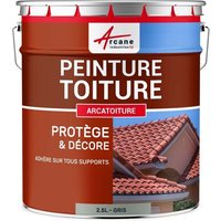 Peinture toiture tuile ciment terre cuite Gris - RAL 7040 2.5 L