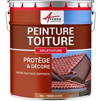 Peinture toiture tuile ciment terre cuite Terre cuite - RAL 8023 10 L