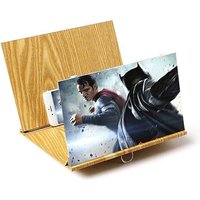 12 Bureau De Pouce Support En Bois Stéréoscopique Amplifiant 3d Téléphone Écran Vidéo Loupe Support Pliant Cadeau De Saint Valentin