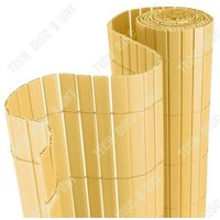 TD Canisse 80cm x 500cm clôture de jardin pour terrasse balcon jardin clôture pare-soleil coupe-vent brise-vue en pvc canisse en PVC