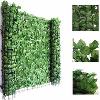 Pare-Vue Balcon Haie Hêtre, Abat-Vent, Enveloppement Pour Terrasse, Clôture 300x150cm