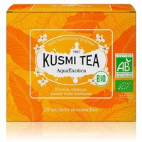 Rakuten Kusmi Tea Aquaexotica Infusion Bio Aromatisée À Lhibiscus Pomme Boîte 20 Sachets