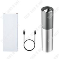 TD Lampe torche mini LED rechargeable 3 modes d'éclairage zoomable pour enfant cadeau camping randonnée urgence coupure de courant