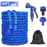 30m/100ft extensible tuyau d'eau de jardin 7 fonction buse de pulvérisation Kit jardin arroseur pelouse Irrigation goutte à goutte pour arrosage de