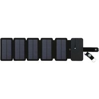 Chargeur De Panneau Solaire Extérieur Pliable Portable 5v 2.1a Usb Output Device Camp Backpack Alimentation De Voyage Pour Smartphone