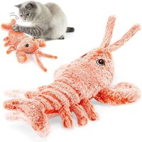 Jouet Mobile Interactif En Forme De Homard Pour Chats, Jouet Mobile Activé Par Le Mouvement, Rechargeable Par Usb, Lavable, Jouet D'exercice En
