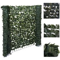 Brise-Vue De Balcon T811, Brise-Vue De Haie De Hêtre Bardage Coupe-Vent 300x150cm Foncé