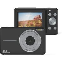 Appareil photo numérique 44MP/1080P/16X zoom numérique/lumière de remplissage Le noir