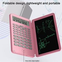 Calculatrices Scientifiques, Écran Lcd À 12 Chiffres Avec Tablette D'écriture Effaçable Pliable Pour Réunion Scolaire À Domicile Et Étude B
