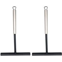2 Pcs CrêPes Distributeurs Silicone Acier Inoxydable CrêPes Spatule ÉPandeur pour CrêPes CrêPes Cuisson Cuisson Cuisine