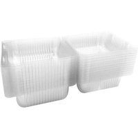 100 PièCes BoîTes à Tranches de Gâteau Individuelles Simples Conteneurs à Dessert BoîTes à Gâteau au Fromage BoîTes CarréEs Empilables BoîTes à