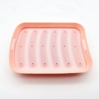 Blanc-6 en 1 Machine à Saucisses Moule pour Faire Soi-MêMe Faisant des Hot Dog Jambon Fait la Main Silicone Alimentaire Cuisine Gadgets de
