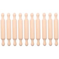 7 Pouces Mini Rouleau à Pâtisserie en Bois Long Cuisine Cuisson Pâte pour Enfants Fondant Pizza Artisanat 10Pcs