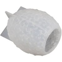 Sculpture Fleur Oeuf Silicone Bougie Moule Catharanthus Boule Savon RéSine Plâtre Moule Gâteau au Chocolat,L
