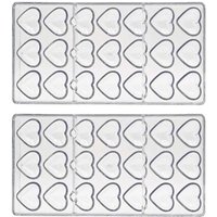 2PCS Polycarbonate Chocolats Moule Moules Professionnels pour Candy Bar Confiserie Pâques Cuisson