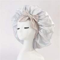 Chapeau de Nuit pour Femmes, Bonnet Douche, Cheveux à Haute Élasticité, Couvre-Tête, Soins Capillaires, Nuit, Café