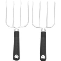 2 Fourchettes À Viande, Fourchettes À RôTi de Volaille, Fourchettes À Poulet RôTi avec PoignéE AntidéRapante, Fourchettes À Dinde, pour les Pros Du