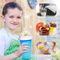 Freeze Magic Slushy Cup, Smoothie Cups avec Couvercles et Pailles, Slushie Maker Cup Is Cool Stuff Things