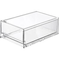 Tiroir RéFrigéRateur BoîTe de Rangement Clair Bac de Stockage des Aliments Fruits LéGumes Viande CongéLateur RéFrigéRateur Empilable Organisateur de