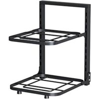 ÉTagèRe D'éVier Support de Casseroles Sous Armoire Organisateur Rangement PoêLe à Frire 2 Couches Cuiseur Riz Fournitures Cuisine Domicile
